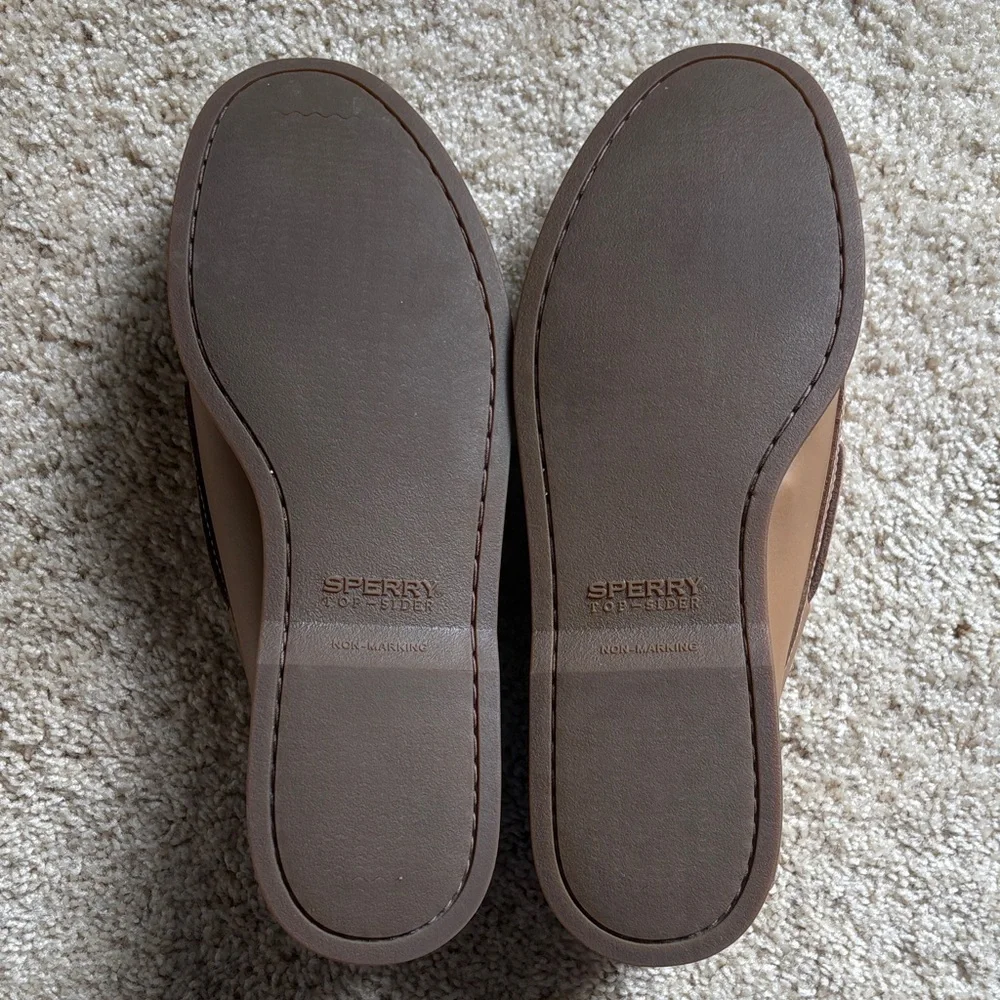 Men's Sperry Top Sider Brown Leather Boat Shoes